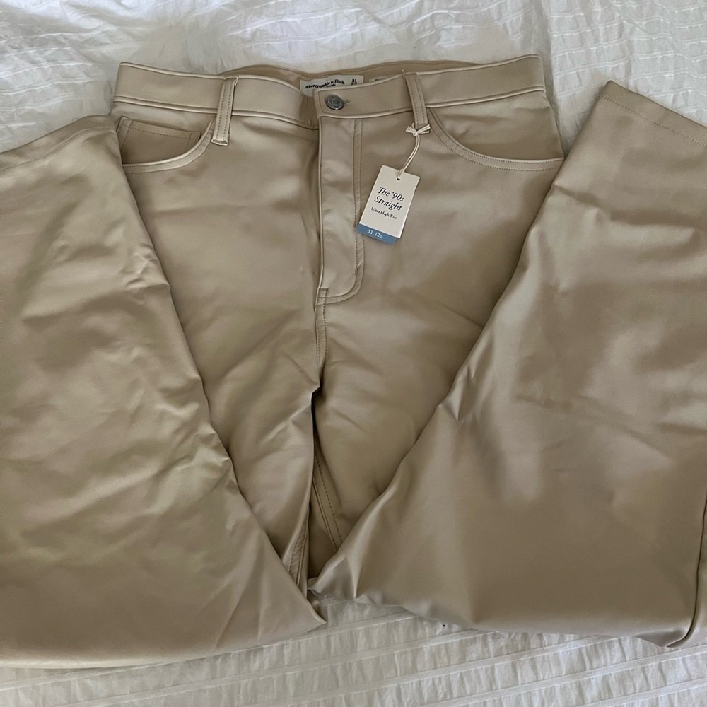 ABERCROMBIE LEATHER PANTS